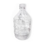 Бутыль рифленая под винтовую крышку, 10 л (прозрачная, Россия)