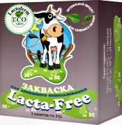 Закваска Lactoferm ECO " Lacta-free" (на 1-3 л молока) упаковка 5 шт