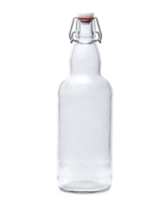 Бутылка Литва 1л, прозрачная с бугельной пробкой