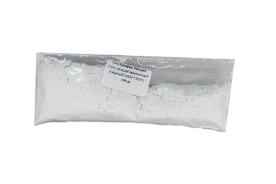 Соль Сульфат кальция (гипс, кальций сернокислый 2-водный CaSO4 * 2H2O), 100 г