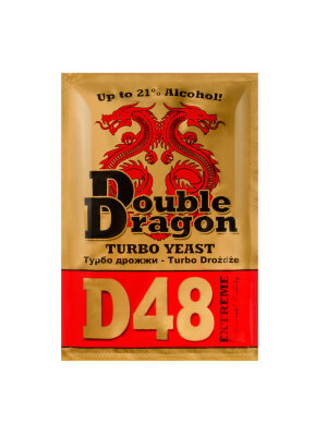Спиртовые турбо дрожжи Double Dragon D48 Turbo 132 г