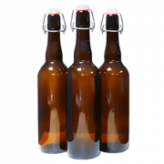 Бутылка 0.5л, коричневая с бугельной пробкой (16)