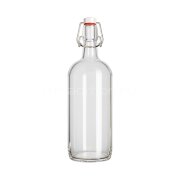 Бутылка Бомба 1 литр с бугельной пробкой (прозрачная)  (9)