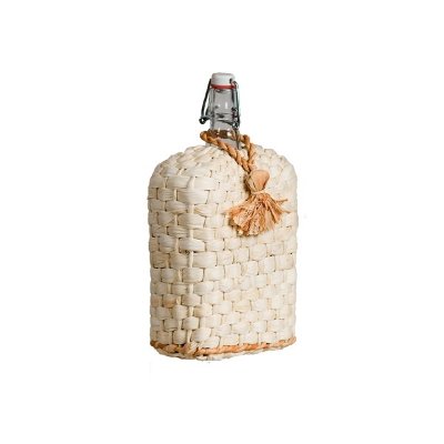 Бутылка Викинг с бугельной пробкой 1.75л оплетенная листом