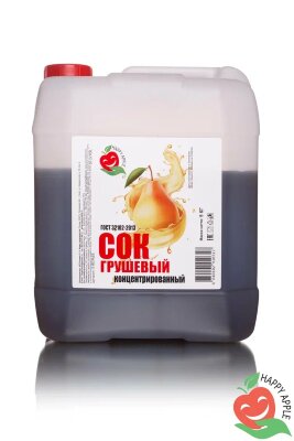 Сок концентрированный Грушевый (кисл. 1-1,5%) 5кг Djemka
