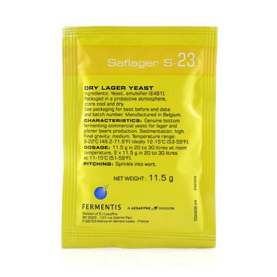 Дрожжи пивные Fermentis Saflager S23 11.5 грамм